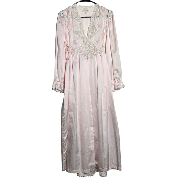 barbizon Other - Vintage Barbizon Lace Nightgown Peignoir Slip Set M Coquette Dollette Romantic